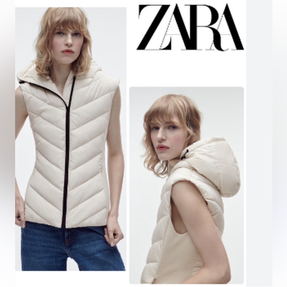 Zara NWT quilted vest 8073/050